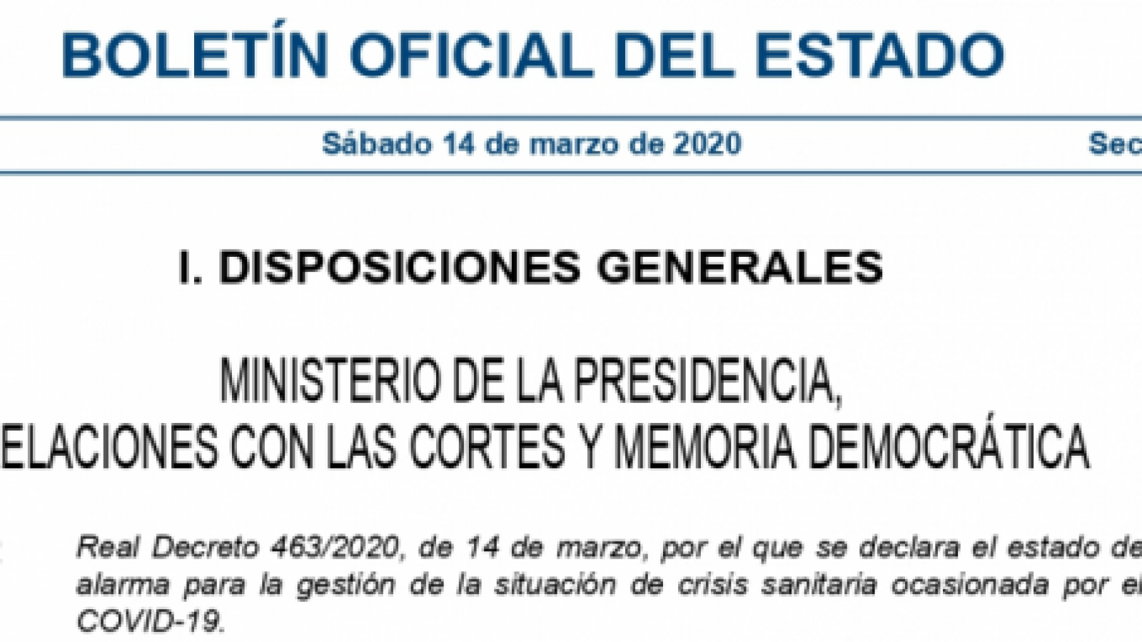 Sanción estado alarma